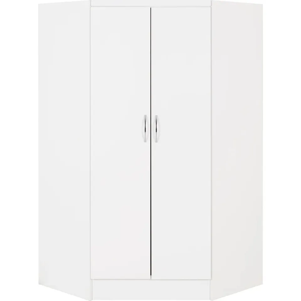 BOXED CASCIO 2 DOOR CORNER WARDROBE (3 BOXES)