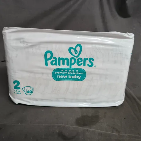 PAMPERS NEW BABY PREMIUM PROTECTION NAPPIES – SIZE 2, 40-PACK, 2-8 KG
