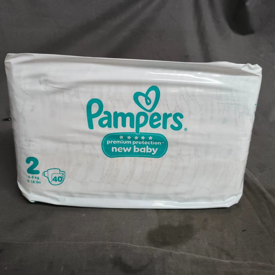 PAMPERS NEW BABY PREMIUM PROTECTION NAPPIES – SIZE 2, 40-PACK, 2-8 KG