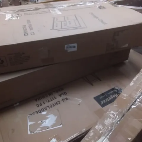 PALLET OF ASSORTED ITEMS INCLUDING STORAGE CHEST, HOMIDEC CLOTHES DRYING RACK, 3 TIER LADDER SHELF, ISLA DRESSING TABLE & STOOL, CORDED 2 IN 1 POLE HEDGE TRIMMER