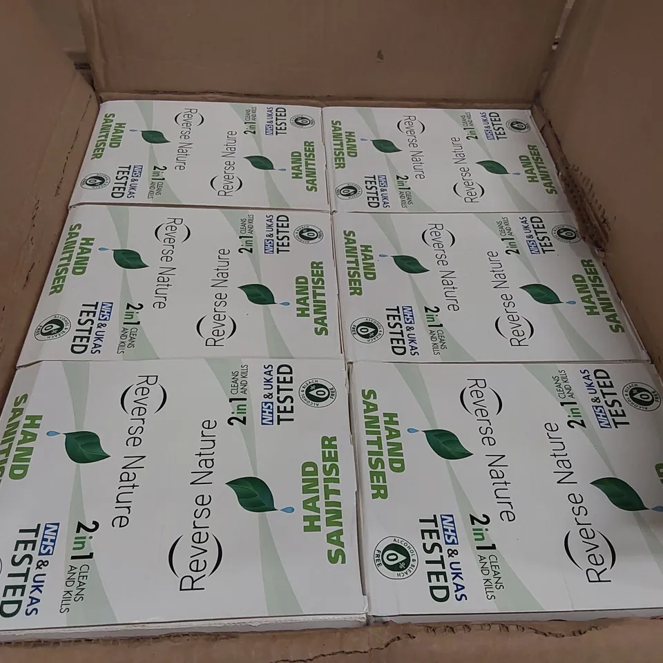 PALLET OF APPROXIMATELY 240 BOXES OF 20X 60ML REVERSE NATURE HAND SANITISER BOTTLES