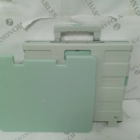 ORGANISED OPTIONS FOLDABLE PLASTIC SHOPPING CART WITH LID