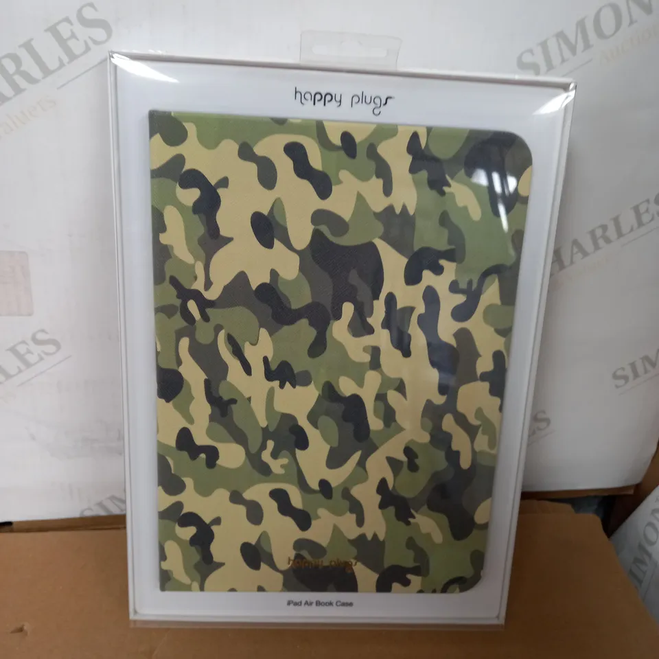 LOT OF 10 HAPPY PLUGS IPAD AIR BOOK CASES - CAMO