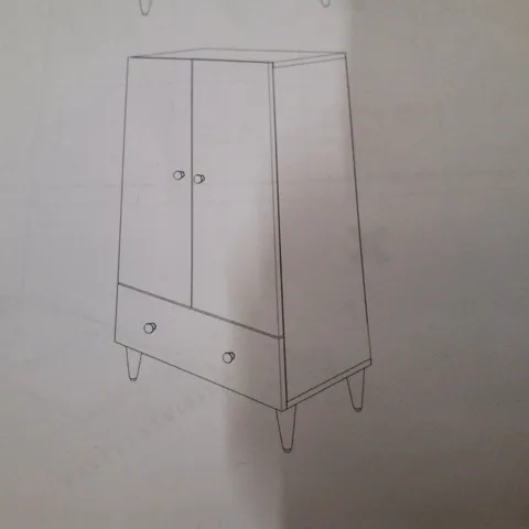 BOXED 2 DOOR 1 DRAWER WARDROBE 