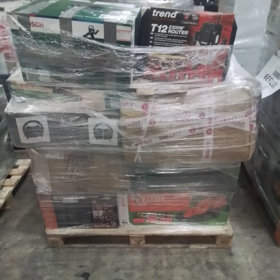 PALLET OF APPROXIMATELY 19 UNPROCESSED RAW RETURN HOUSEHOLD AND ELECTRICAL GOODS TO INCLUDE;