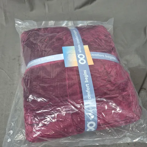 SEALED OODIE ADULT OVERSIZED HOODED BLANKET -  BURGUNDY 