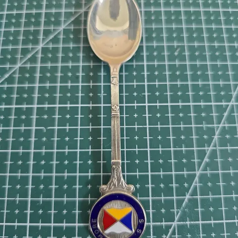 TWO DECORATIVE SPOONS AND SET OF 8 HARRISON FISHER PASTRY FORKS 