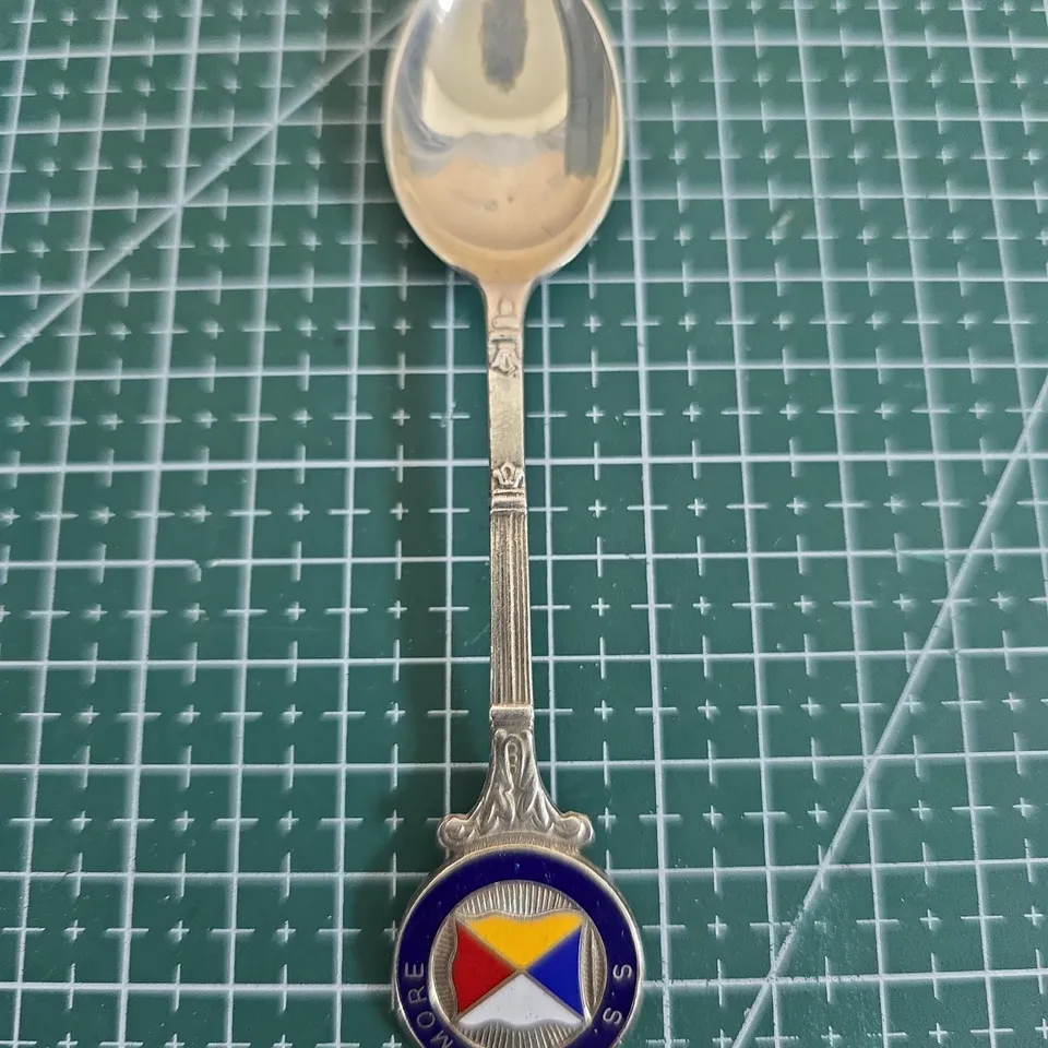 TWO DECORATIVE SPOONS AND SET OF 8 HARRISON FISHER PASTRY FORKS 