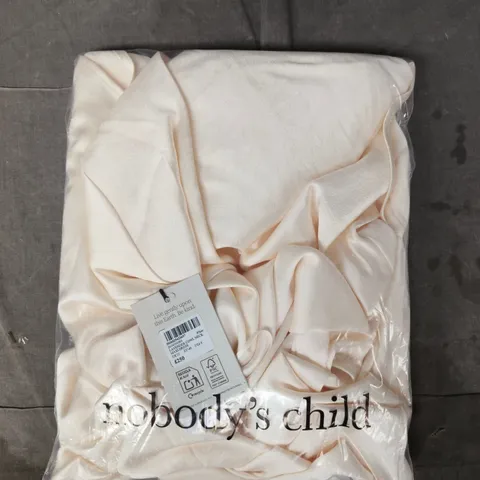 BAGGED NOBODY'S CHILD LAVENDER COWL NECK MAXI DRESS IN IVORY SIZE UK 12