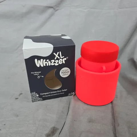 BOXED WHIZZER XL COMPACT UNISEX ECO-TOILET IN RED (700ML)