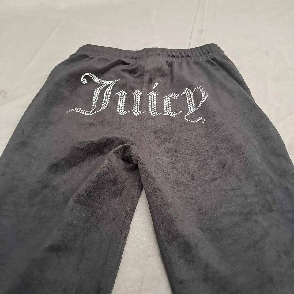 JUICY COUTURE BLACK TROUSERS - XS