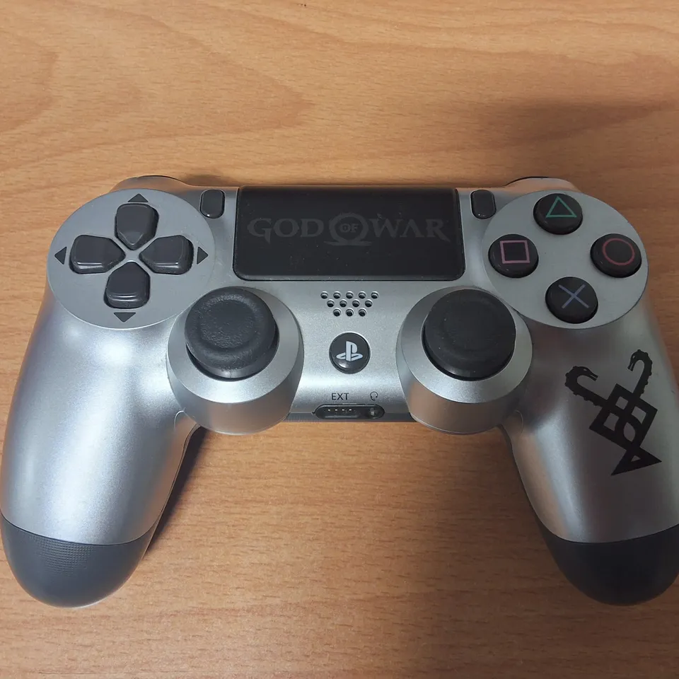 BOXED PLAYSTATION 4 PRO GOD OF WAR LIMITED EDITION 1TB CONSOLE IN GREY WITH 2 GAMES - CUH-7116B