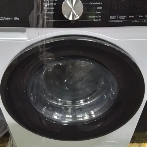HISENSE 3S SERIES WF3S1243BW3 12KG LOAD, 1400 SPIN STEAM WASHING MACHINE - WHITE