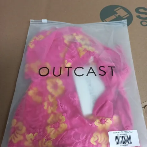 OUTCAST INDIA CROP TOP PINK UK 6 (XS) – 1 PIECE