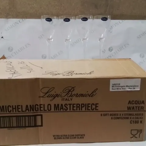 BOXED LUIGI BORMIOLI STEMGLASSES SET OF 24