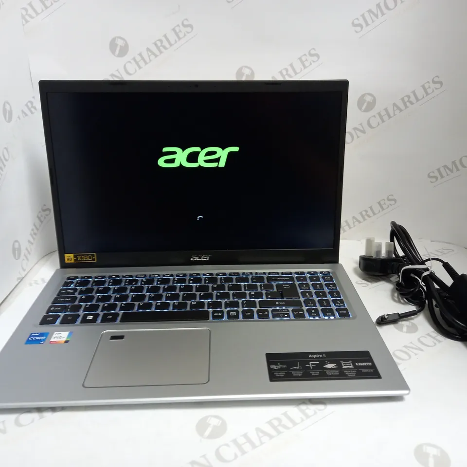 ACER ASPIRE 5 LAPTOP - 15.6IN FHD IPS, 11TH GEN INTEL CORE I5, 8GB RAM, 512GB SSD RRP £649