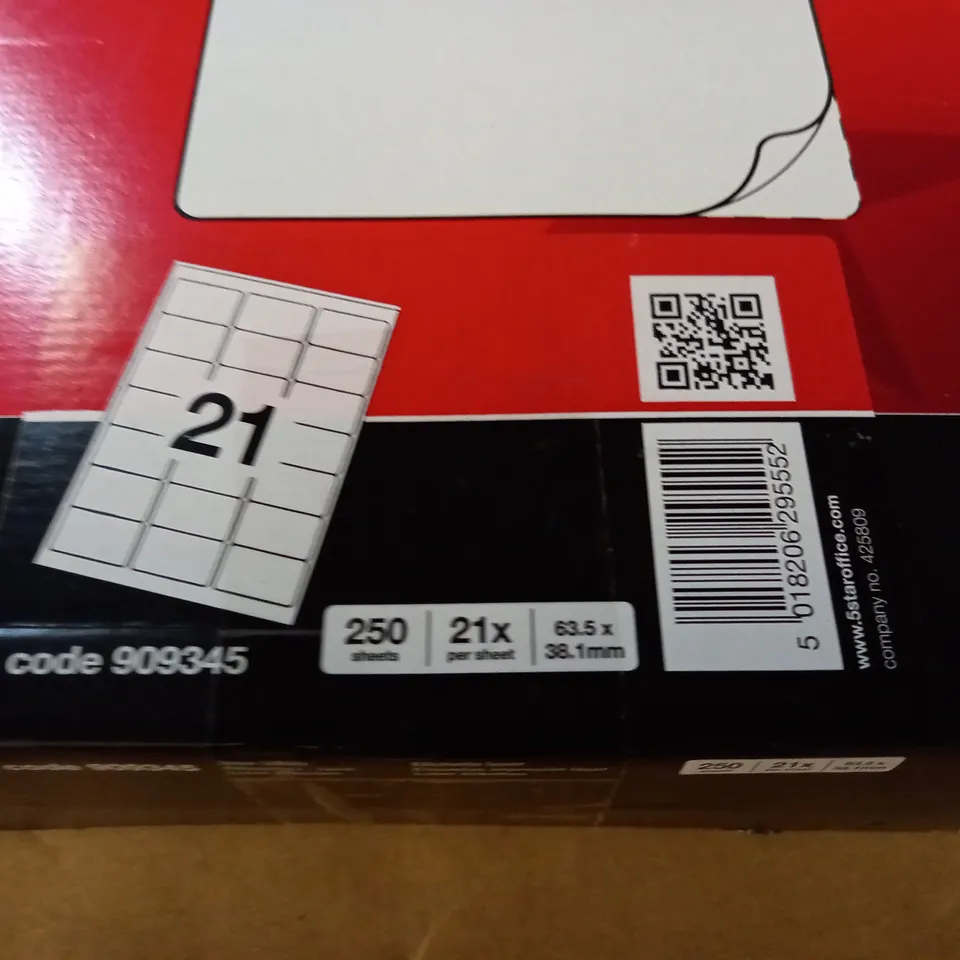 LASER LABELS 21X PER SHEET PRINTER SHEETS