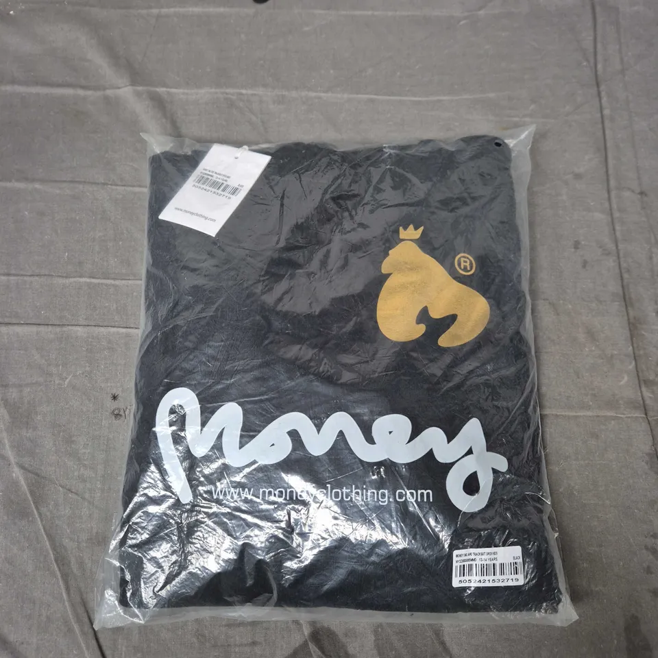 Money Clothing Kids' Tracksuit – 3pc Set, Black, 13-14 Years