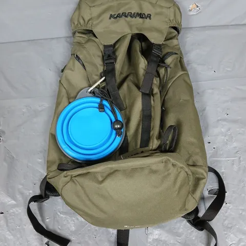 KARRIMOR BACKPACK IN DARK KHAKI