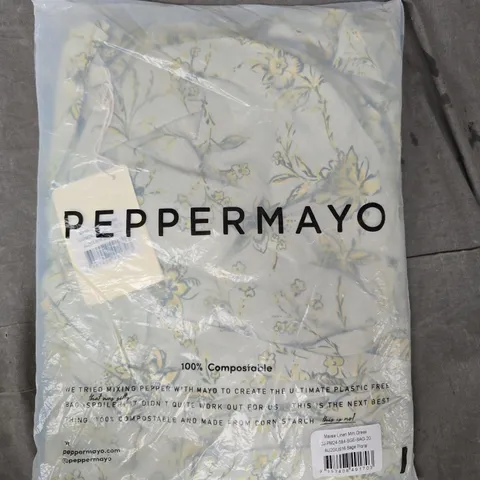 PEPPERMAYO MAISIE LININ MINI DRESS IN SAGE FLORAL SIZE AU20/US16