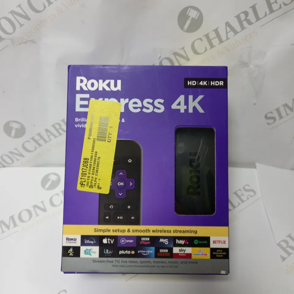 BOXED ROKU EXPRESS 4K STREAMING STICK