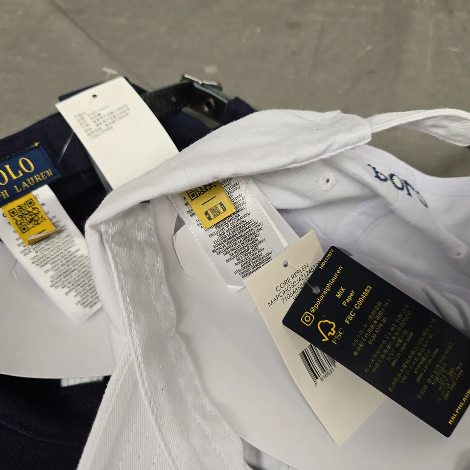 LOT OF 2 RALPH LAUREN BASEBALL CAPS - ONE SIZE