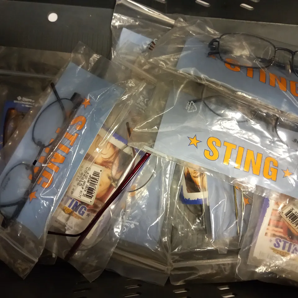 APPROXIMATELY 10 ASSORTED DE RIGO STING GLASSES TO INCLUDE MODELS 4337, 4413, 4403, 4405 ETC. 