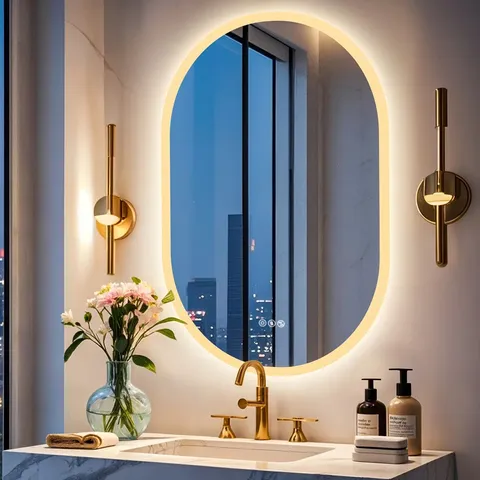 BOXED DEOVION OVAL LED MIRROR