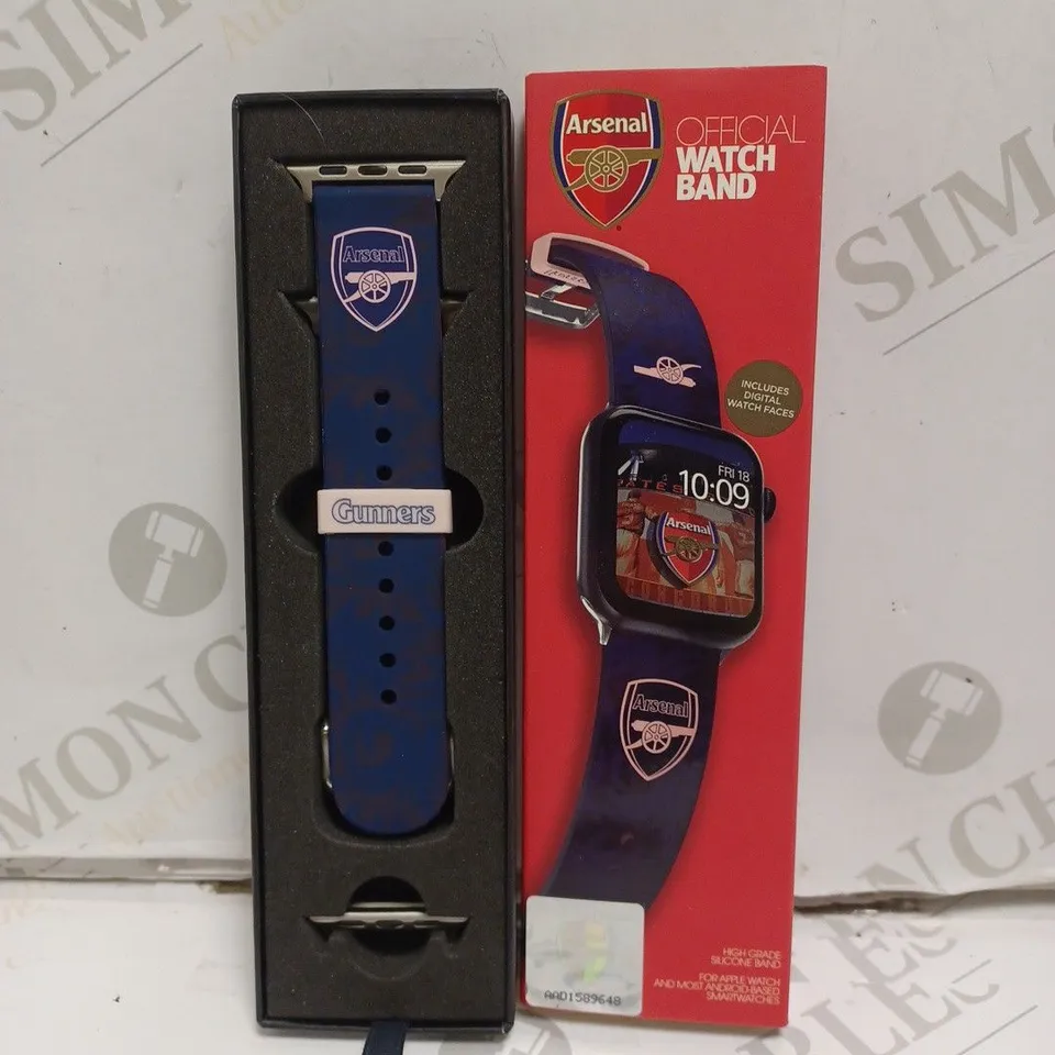 BOXED ARSENAL FC OFFICIAL WATCH BAND FOR APPLE WATCH 