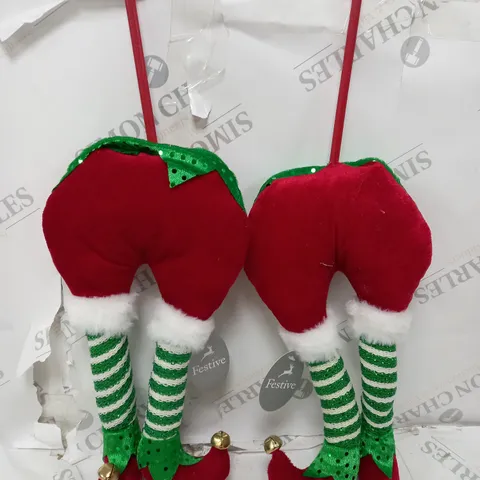SET OF 2 ELF PANTS WITH STICK 