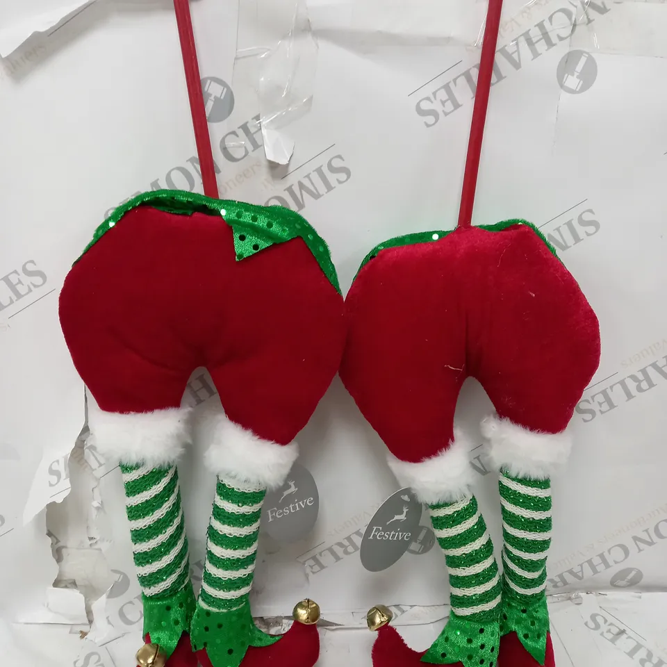 SET OF 2 ELF PANTS WITH STICK