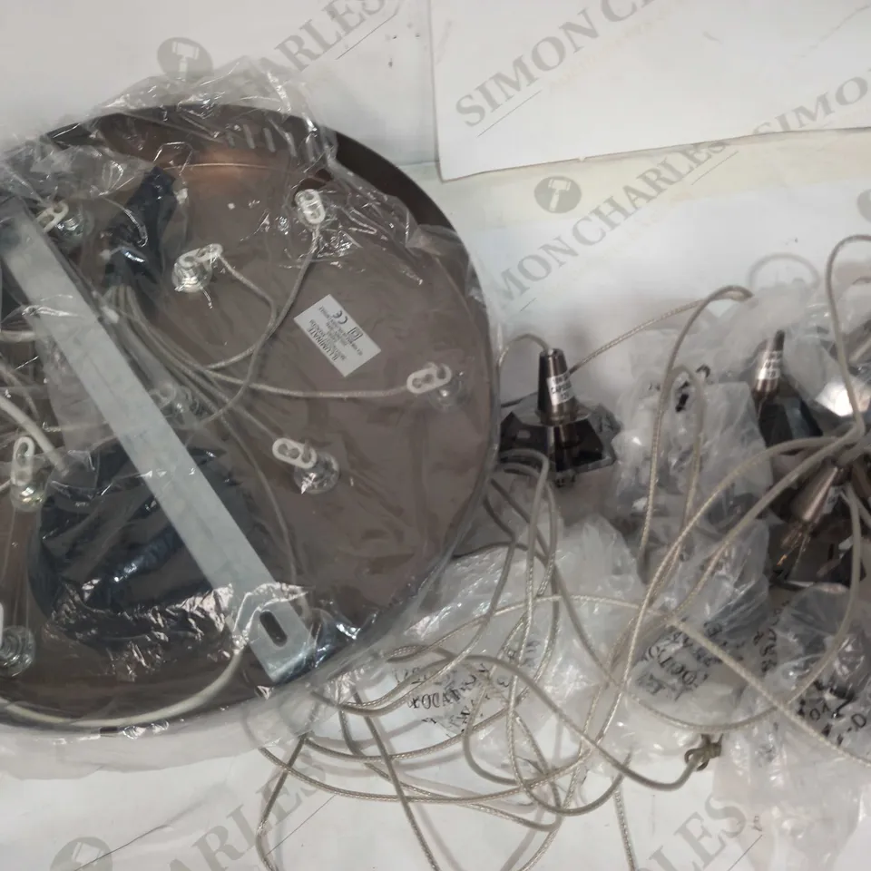 DAR LIGHTING GROUP KENDRICK 10LT CLUSTER PENDANT IN SILVER FINISH