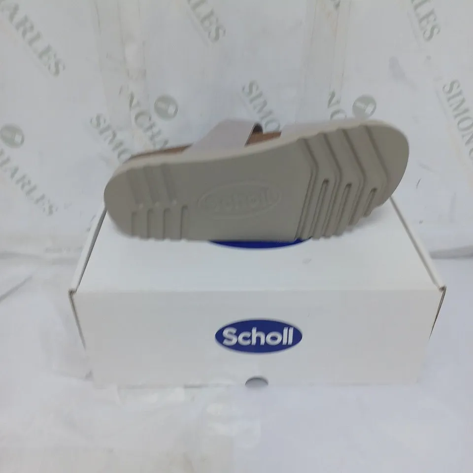 BOXED SCHOLL SOFTSTEP LADIES SANDALS BUCKLE FASTENING SIZE 6 GREY