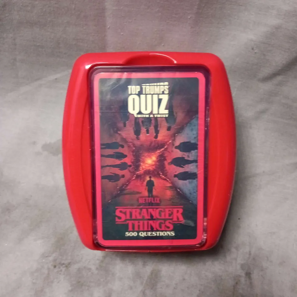 TOP TRUMPS QUIZ STRANGER THINGS 500 QUESTIONS