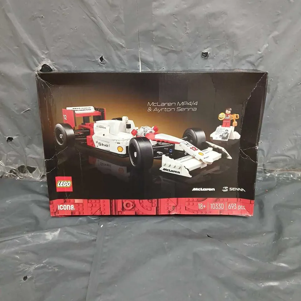 BOXED LEGO MCLAREN MP4 & AYRTON SENNA 10330 RRP £69.99