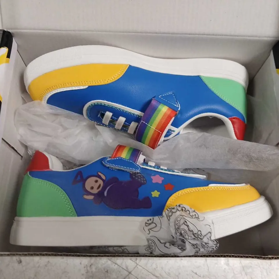 BOXED TELETUBBIES X KOI TELETUBBYLAND KIZ TRAINERS MULTI SIZE 2