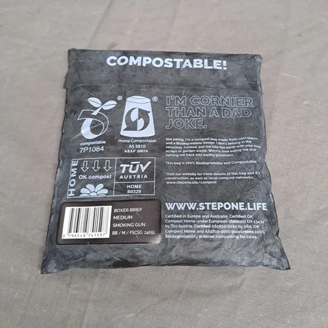 STEP ONE BOXER BRIEF IN SMOKING GUN SIZE M