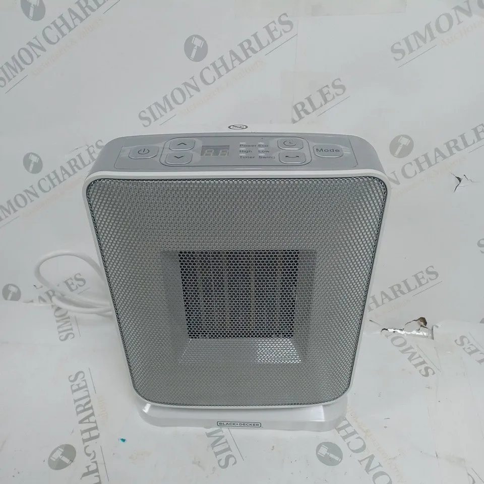 BOXED BLACK & DECKER 1.8KW DIGITAL CERAMIC FAN HEATER 