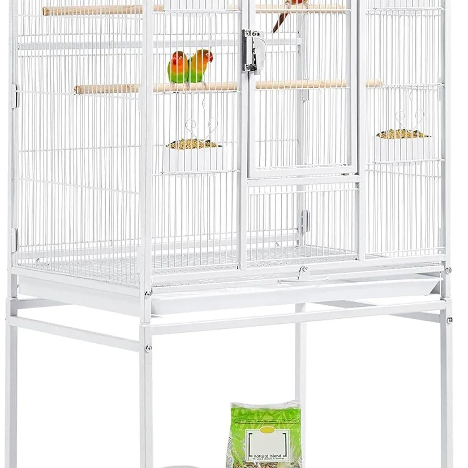 BOXED YAHEETECH 54" LARGE FLIGHT BIRD CAGE - WHITE (1 BOX)