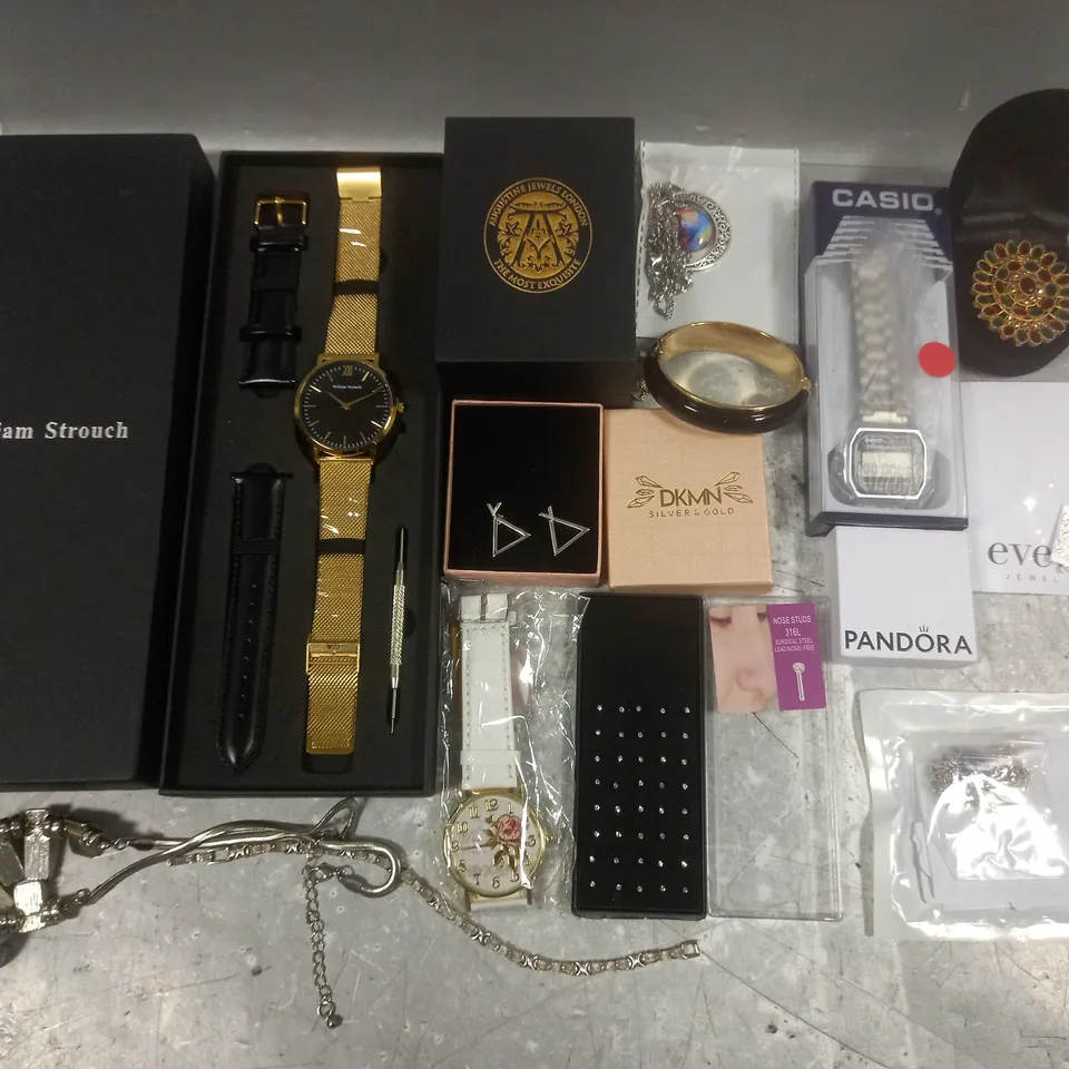 LOT OF ASSORTED JEWELLERY AND WATCH ITEMS 