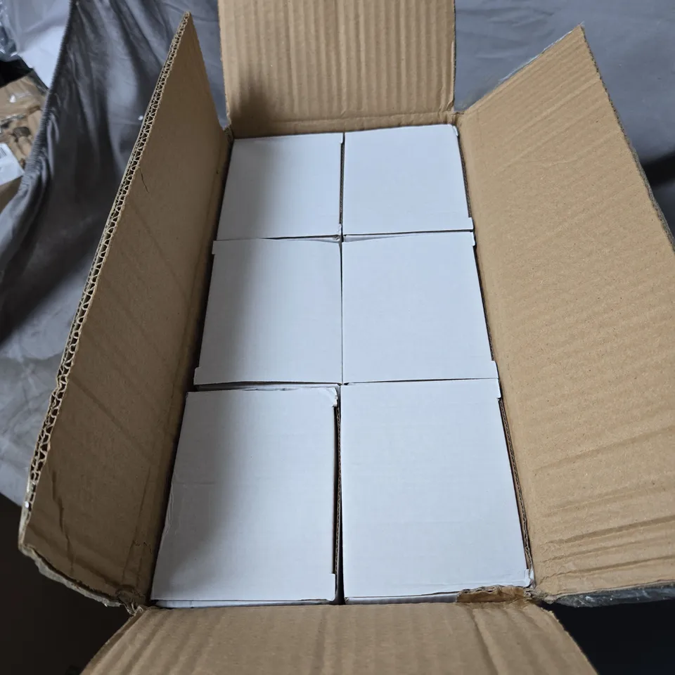 BOX OF APPROXIMATELY 10 GREY MUGS 330ML