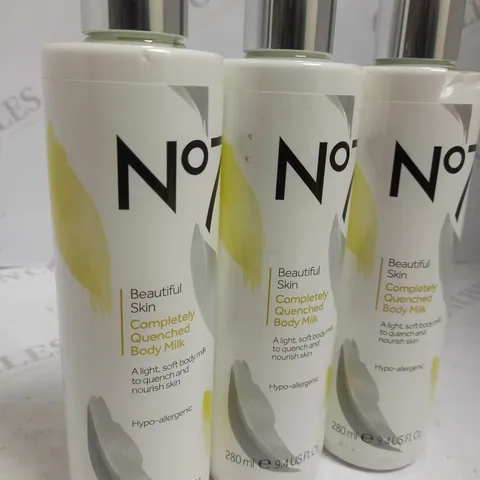 NO.7 BEAUTIFUL SKIN COMPLETELY DRENCHED BODY MILK 280ml x3
