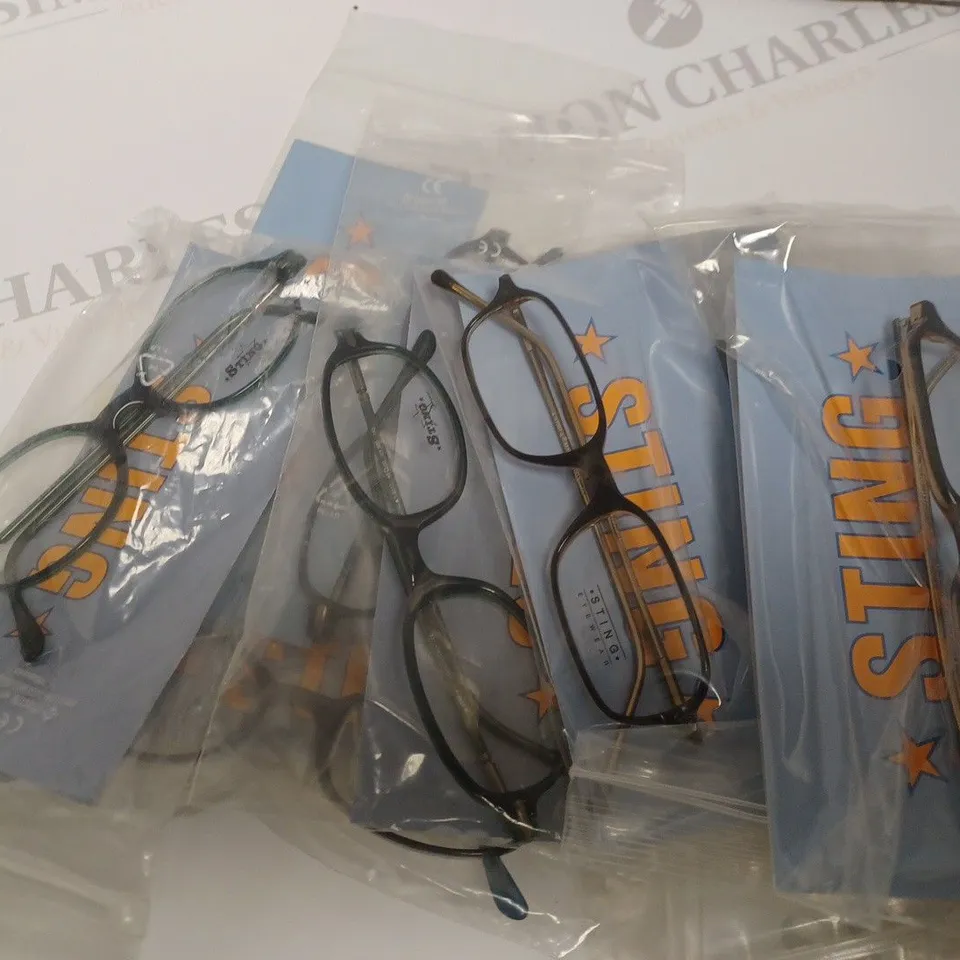 APPROXIMATLEY 10 STING GLASSES TO INCLUDE MODELS 6178 / 0U75 AND 6117 / 0900 