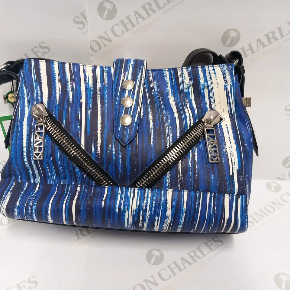 KENZO PARIS DEEP SEA BLUE SHOULDER BAG