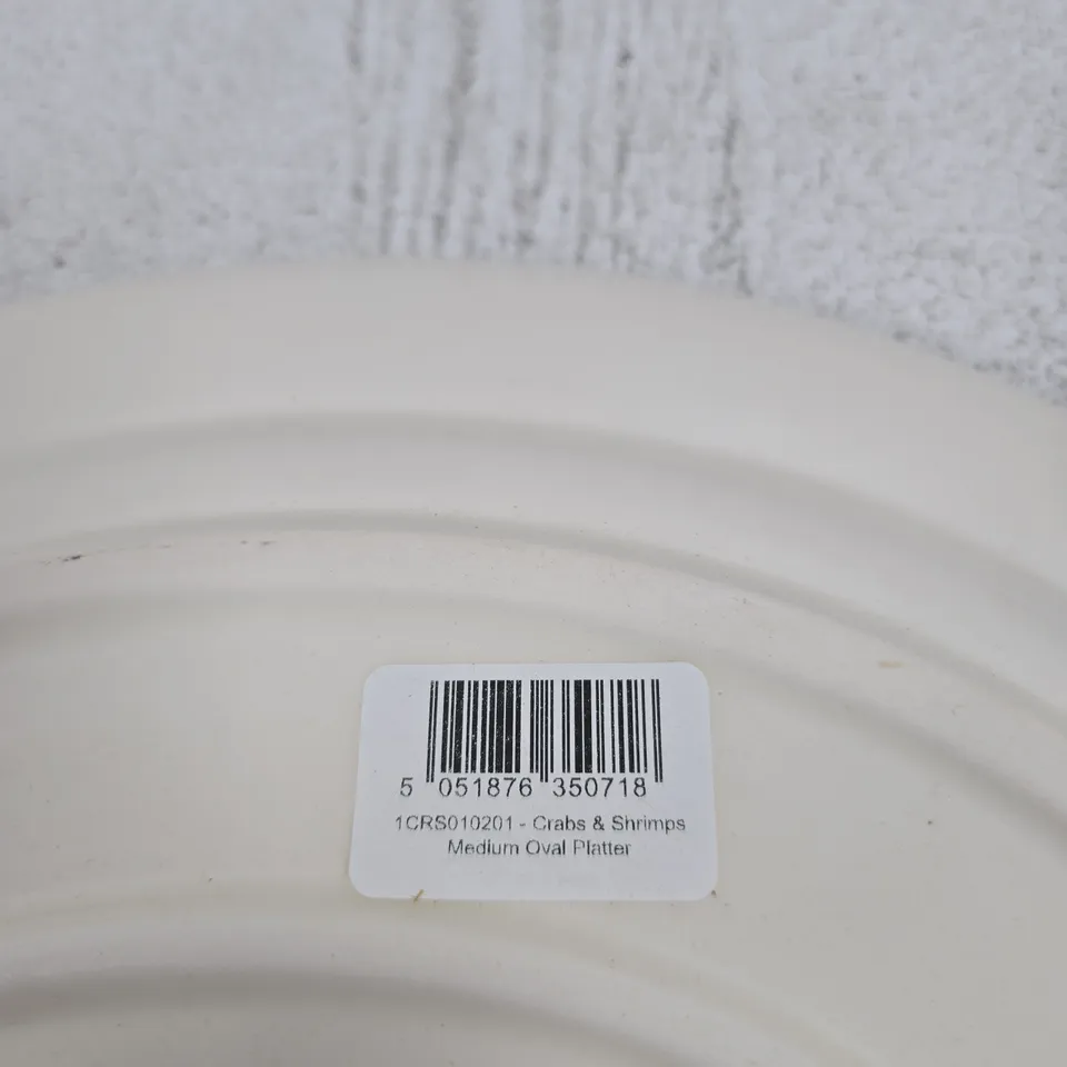 EMMA BRIDGEWATER CRABS & SHRIMPS MEDIUM OVAL PLATTER BY EMMA BRIDGEWATER