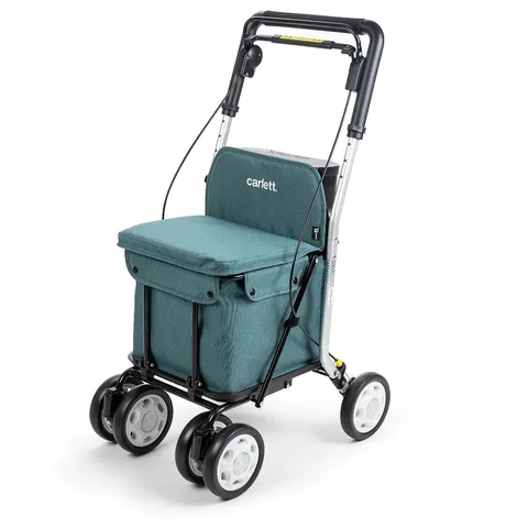 CARLETT COMFORT MOVE SHOPPING TROLLY WITH SEAT & ACCESSORIES