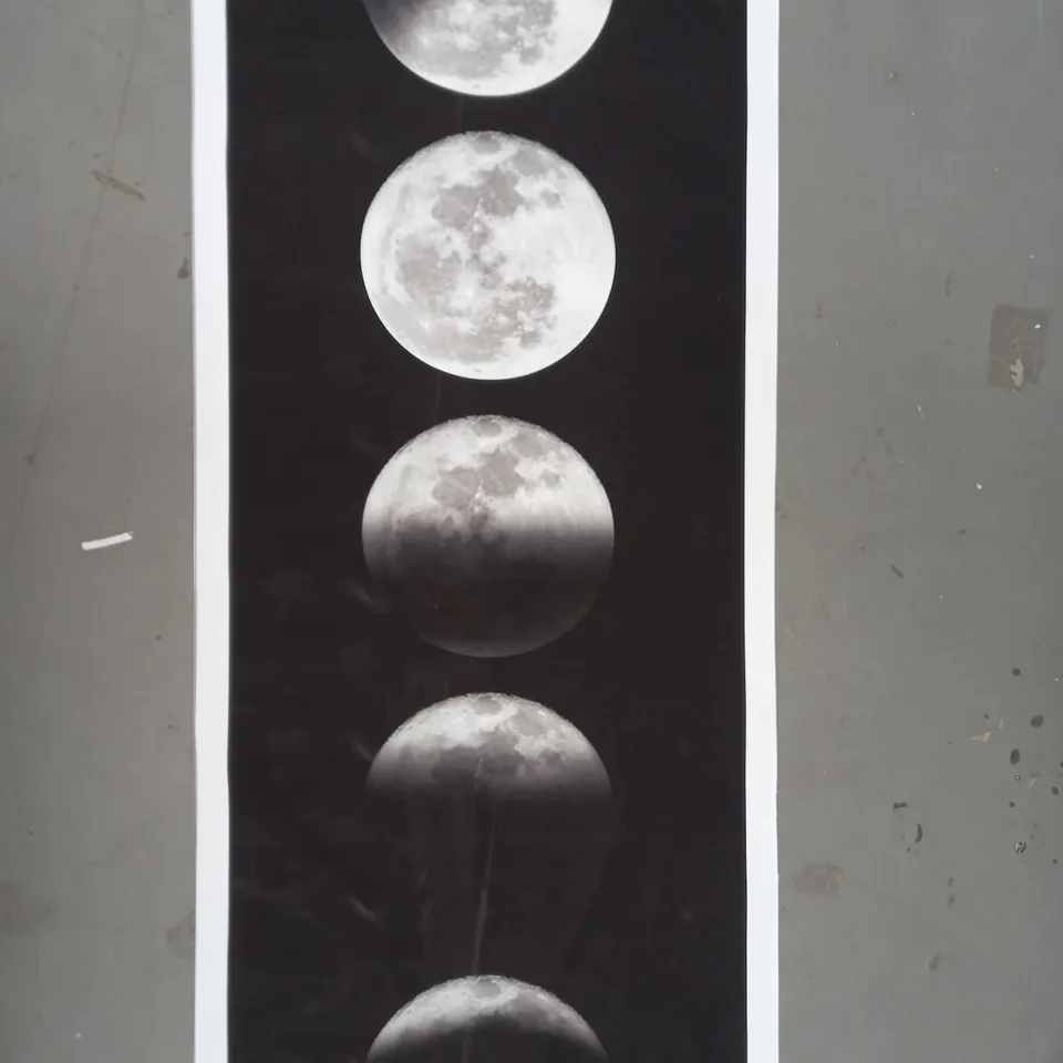 MOON CYCLE WALL BANNER ART PRINT