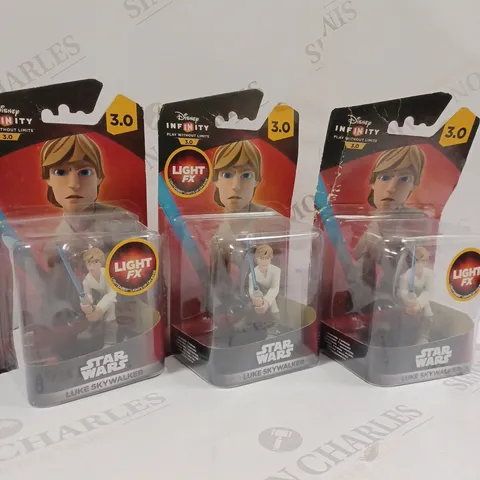 3 X DISNEY INFINITY 3.0 EDITION: STAR WARS LUKE SKYWALKER LIGHT FX FIGURE