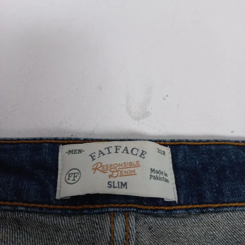 FATFACE MEN'S SLIM-FIT DENIM JEANS – UK 32R