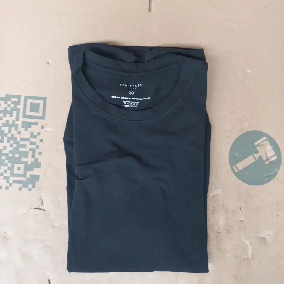 TED BAKER LONDON SHORT SLEEVE CREW NECK T-SHIRT IN BLACK SIZE SMALL